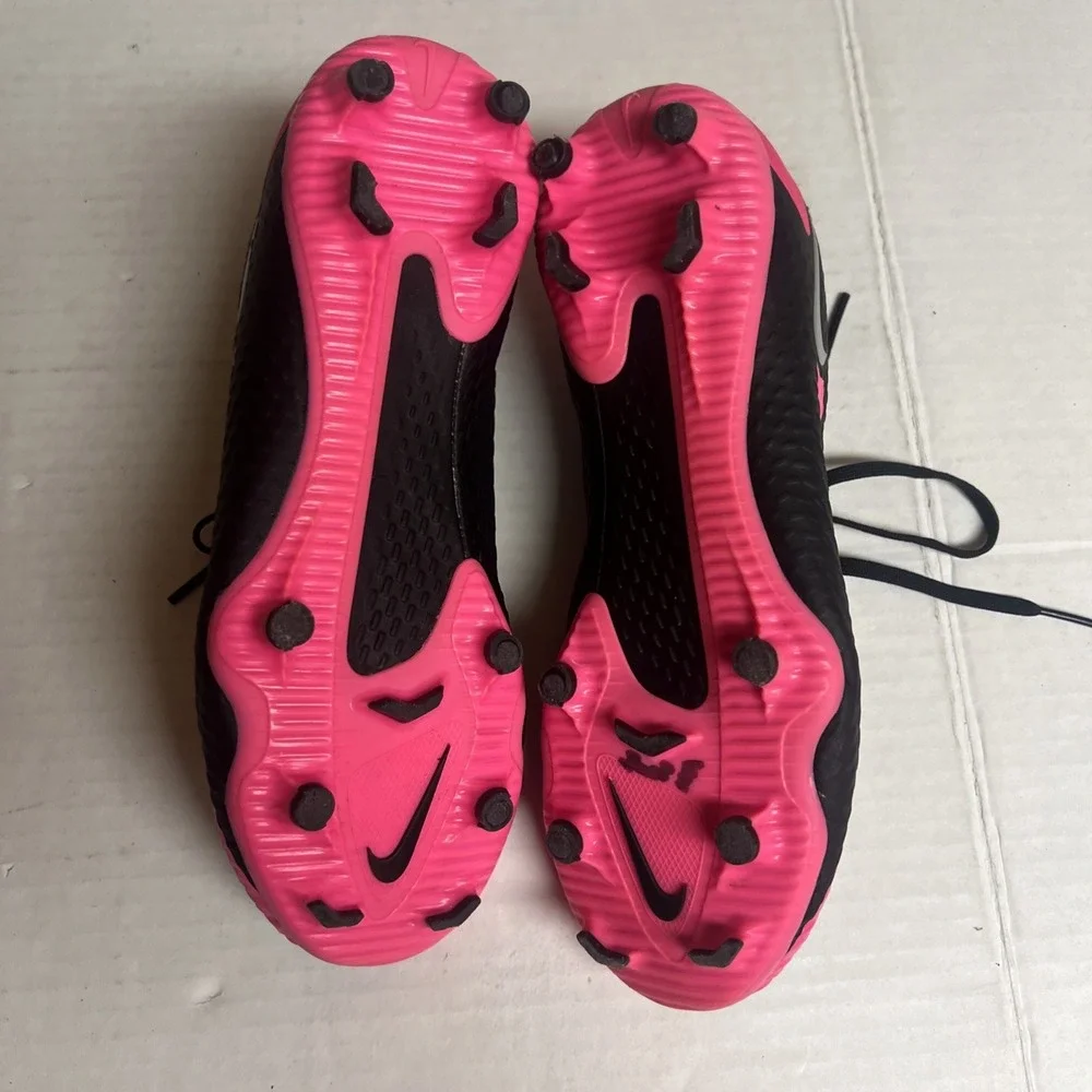 Nike Jr Phantom GT Academy Dynamic Fit CW6694-006 Pink BlackSoccer Cleats‎ 3.5Y